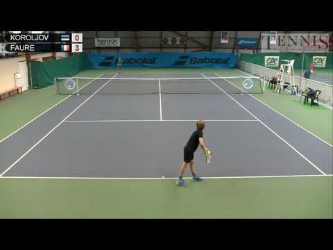 KOROLJOV (EST) vs FAURE (FRA) - Open Super 12 Auray Tennis - Court 2