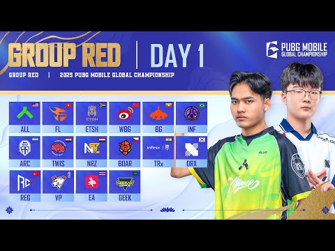[EN] 2025 PMGC League | Group Red Day 1 | PUBG MOBILE Global Championship