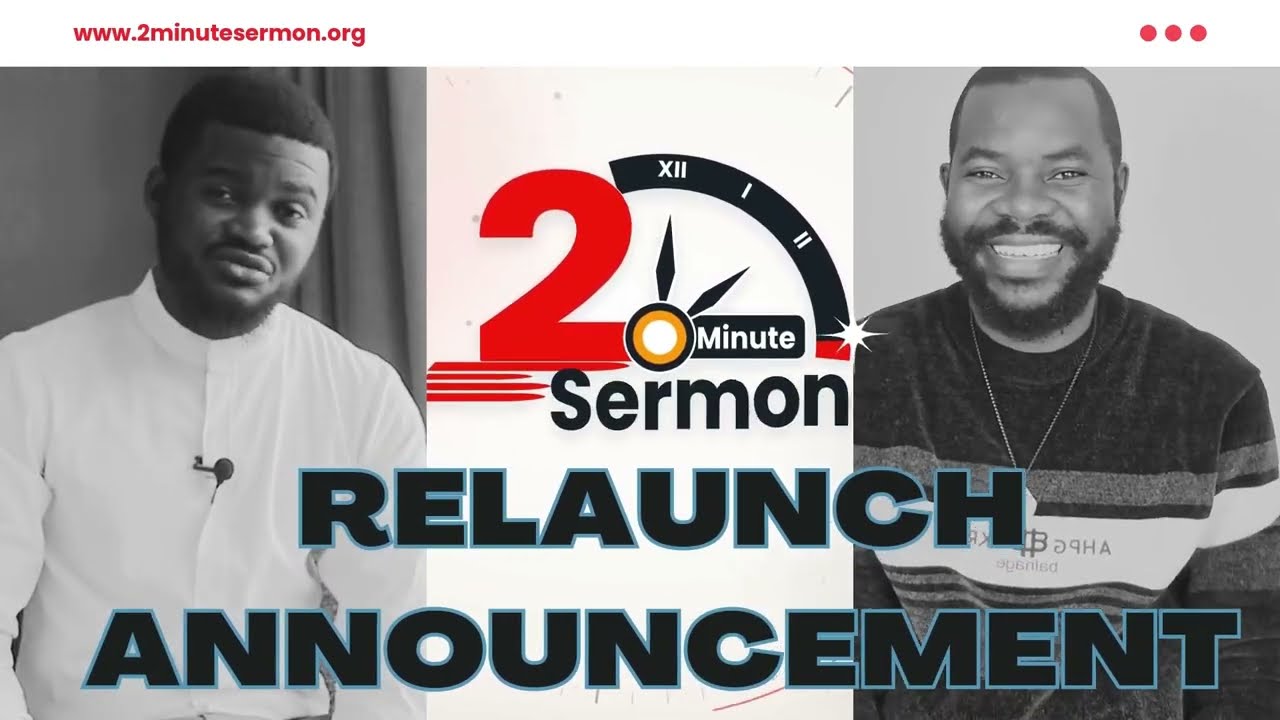 2-Minute Sermon is Back | Announcement from the Founders