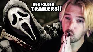 Reacting To All Dead By Daylight Killer Trailers!!