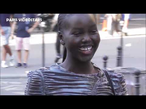 Top model Adut Akech @ Paris 6 july 2023 during the Fashion Week diner de la mode - Sidaction