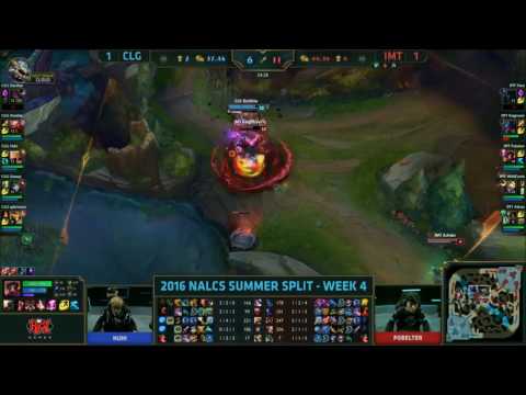LoL Highlights CLG vs IMT G3   LCS NA Summer 2016 24 06 2016   Counter Logic Gaming vs Immortals 1