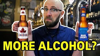 Does Canadian Beer Really Contain More Alcohol than Beer Made in the United States?