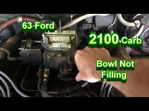 Ford 2100 Carburetor Float FIX & 1963 390 FE Mercury's First Idle