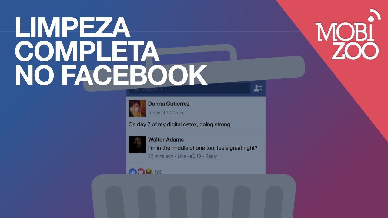 Facebook: limpeza completa sem ter trabalho