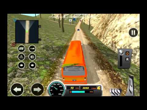 Uphill offroad bus driving sim Android Gameplay