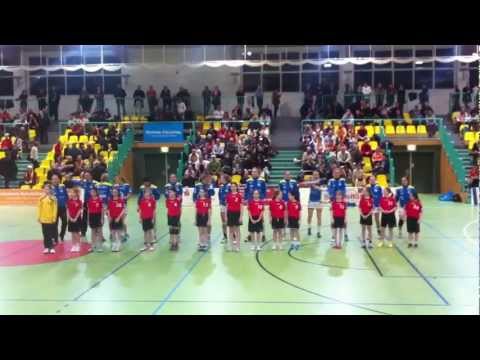 Einlauf mit dem deutschen Rekordmeister HC Leipzig