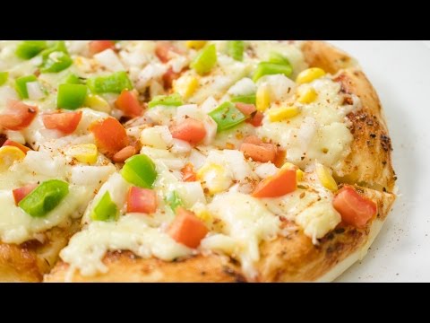 Tawa Pizza Recipe | Start to Finish Veg Cheese Pizza in Pan without Oven | No Oven Pizza