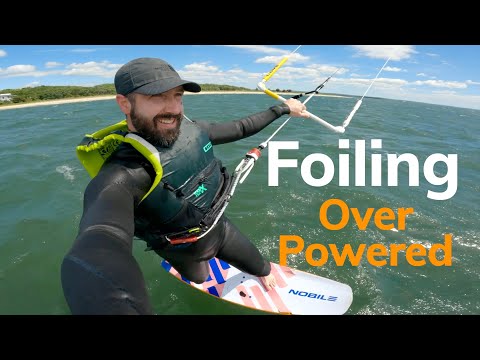 Over powered foiling session after 2 months off