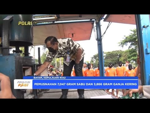 DITRESNARKOBA POLDA KEPRI PEMUSNAHAN 7 047 GRAM SABU DAN GANJA 3 866 GRAM