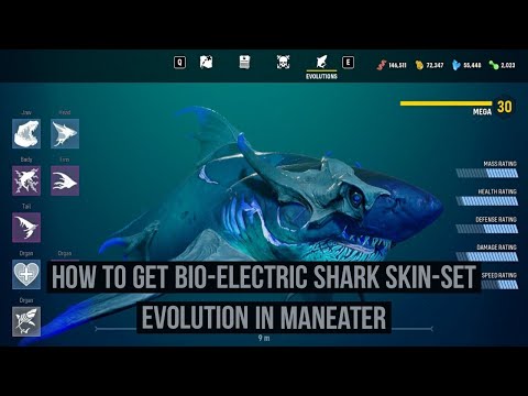 How to get Bio-Electric shark skin-set evolution in Maneater