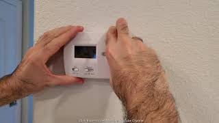 DIY How To Replace Batteries On A Honeywell Thermostat Model #TH4110D1007