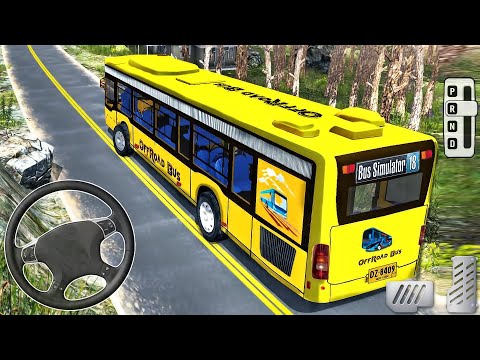 Offroad Bus Driving Simulator #2 - Real Uphill Bus Mountain Driver - Android GamePlay