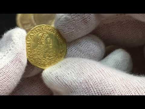 Gustav II Adolf, Guldmynt, Erfurt dukat 1633 Tilltalande exemplar med glans från Roberto Delzanno