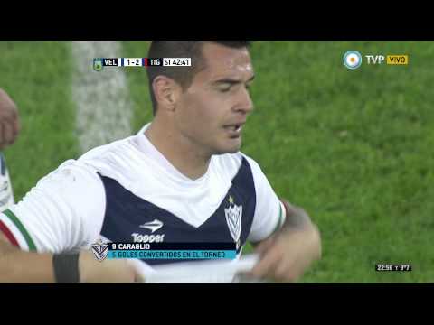 Gol de Caraglio. Velez 1 - Tigre 2 | Primera División 2015 - Fecha 16