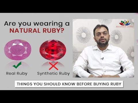 Are you wearing a Natural Ruby(Manik)? 90% are wearing fake or glass filled Ruby.