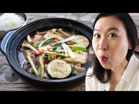 DOENJANG JJIGAE - KOREAN STEW | SOYBEAN PASTE STEW (VEGAN) ๋์ฅ์ฐ๊ฐ