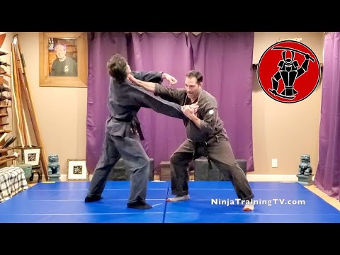 Sakugeki (Squeeze and Shoot) (Press and Attack), Koto Ryu Koppojutsu,