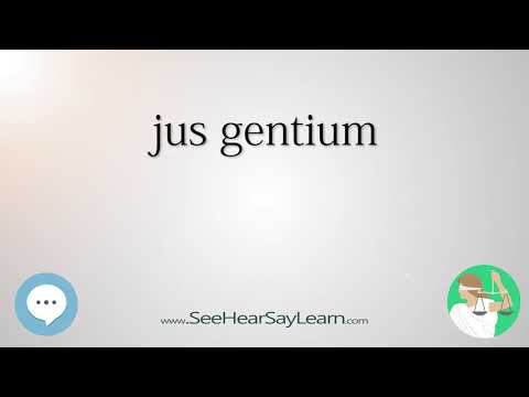 jus gentium 🔊