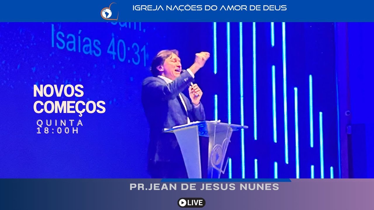 Culto | Novos Começos | Quinta | 19h | 17 Out 2024