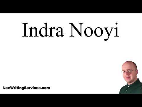 How to Pronounce Indra Nooyi