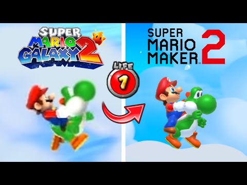 Super Mario Galaxy 2: The Perfect Run Recreated in Super Mario Maker 2