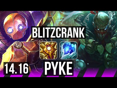 BLITZCRANK & Zeri vs PYKE & Ezreal (SUP) | 4/3/18, 500+ games | BR Master | 14.16