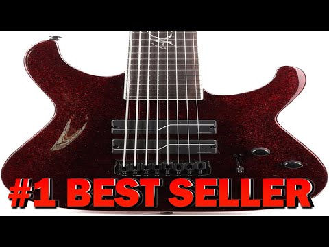 ESP LTD SC 608 Baritone Signature Series Stephen Carpenter Electric Guitar with Case - B079MGWQ9K