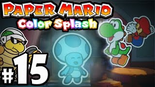 Paper Mario Color Splash - Wii U Gameplay Walkthrough PART 15 - Dark Bloo Inn: Ghost Hunt Hotel