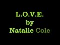 Natalie Cole, L.O.V.E., w/lyrics