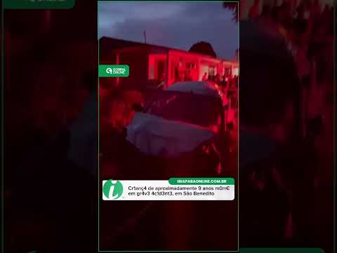 Cri@nça perde a vida em gr@ve ac1dente em São Benedito #ceará. #robertolira #notícias #youtube