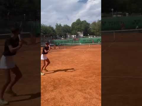 Yeva Galiievska/ tennis practice