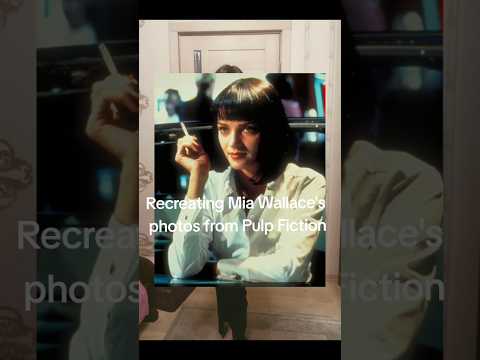 Recreating Mia Wallace's photos from Pulp Fiction