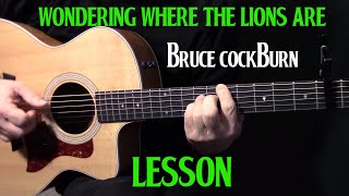 how to play &quot;Wondering Where the Lions Are&quot; on guitar by Bruce Cockburn - acoustic guitar lesson