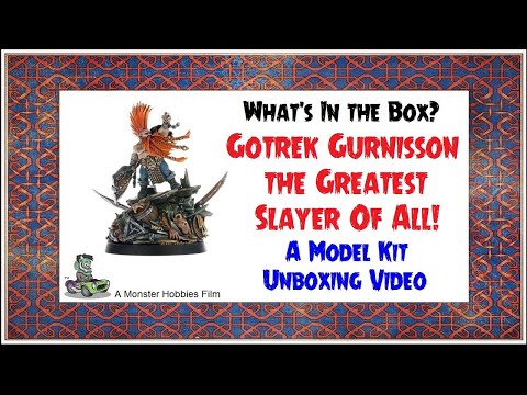 What's in the Box? Games Workshop Gotrek Gurnisson - A Model Kit Unboxing Video