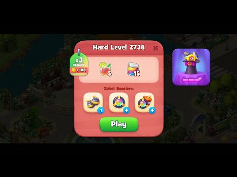Gardenscapes HARD LEVEL 2738 SWAMP QUEST LAST TOUR🎖