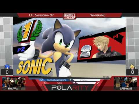 CFL Smackdown 97 WiiU - King Will (Sonic) vs LPGamer15 (Cloud) - Winners R2