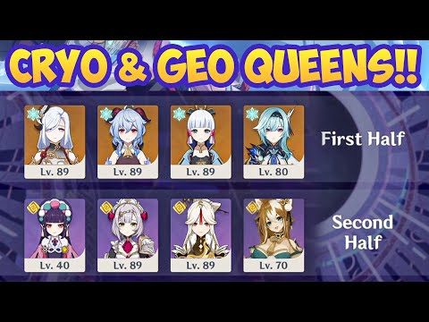 MONO CRYO & GEO TEAM!! Shenhe x Yun Jin Genshin Impact