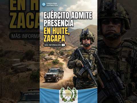 Guatemala: Ejército admite presencia militar en Huité #noticias #guatemala