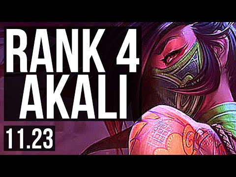 AKALI vs SYNDRA (MID) | Rank 4 Akali, 3/1/3 | KR Challenger | 11.23