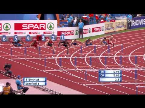 110m Hurdles Men's Semifinals 3 - European Athletics Championships 2016