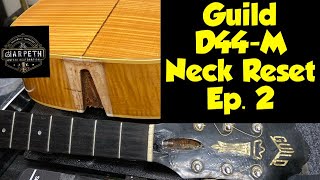 Video thumbnail for Guild Neck Reset D44M Ep.2 by Harpeth Guitar Restoration