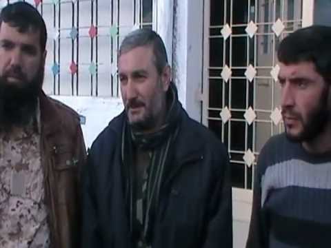 كلمة للعقيد رياض الأسعد أثناء افتتاح مدرسة أبناء الشهداء في مدينة سراقب في ريف إدلب