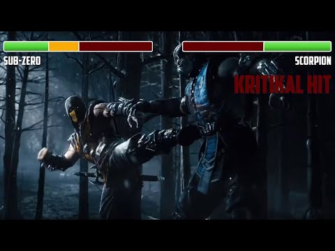 Scorpion vs. Sub-Zero WITH HEALTHBARS | HD | Mortal Kombat X Official Trailer