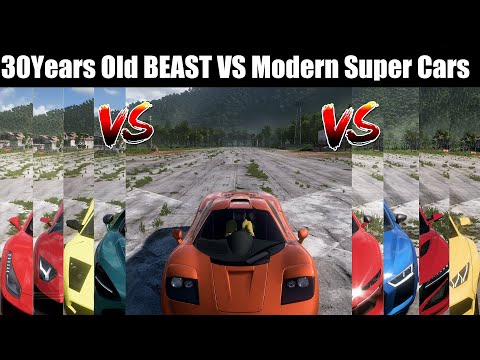 30 YEAR OLD LEGENDARY HYPERCAR | MCLAREN F1 | VS MODERN SUPERCARS WORLD FORZA HORIZON 5 DRAG BATTLE