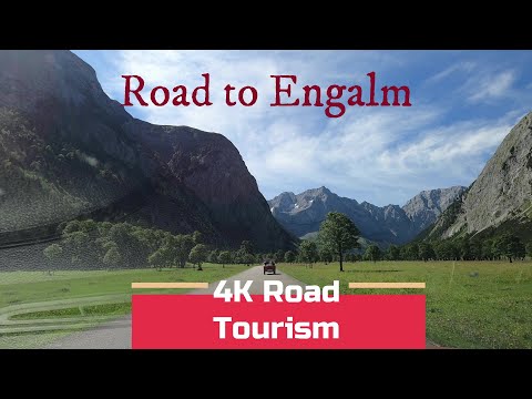 Driving Germany & Austria: TÖL24 & L282 - 4K scenic drive to the alpine meadows of Engalm