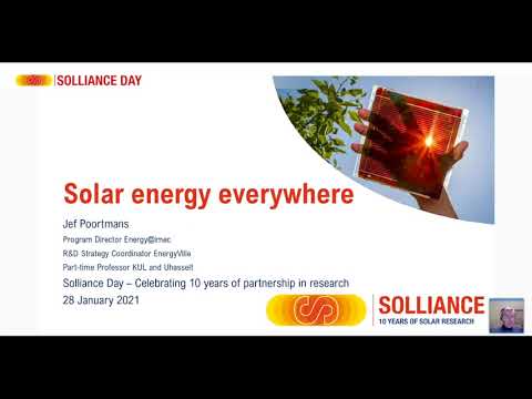 Solliance Day - Solar PV in past, present and future: a story of success and ambition