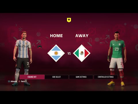 FIFA 23 - Argentina Vs Mexico - FIFA World Cup 2022 Qatar | Match - 2 | 4K game play | #fifa23