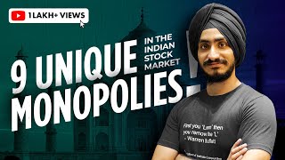 9 Unique Monopolies Stocks in the Indian Stock Market