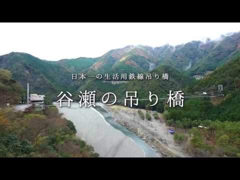 【心身再生の郷　十津川】谷瀬の吊り橋